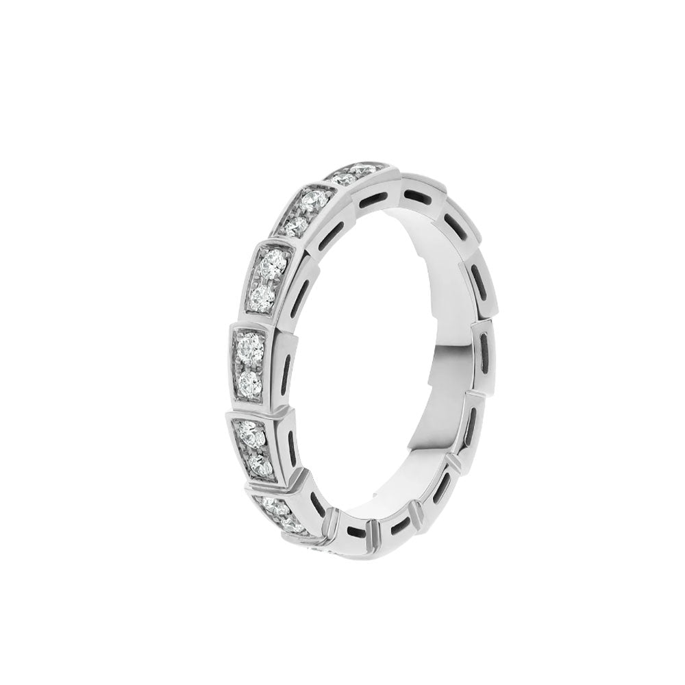 [LuckyStar]SERPENTI RING SILBER DIAMANT GEPAART 3MM