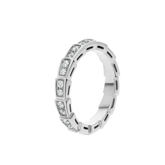 [LuckyStar]SERPENTI RING SILBER DIAMANT GEPAART 3MM