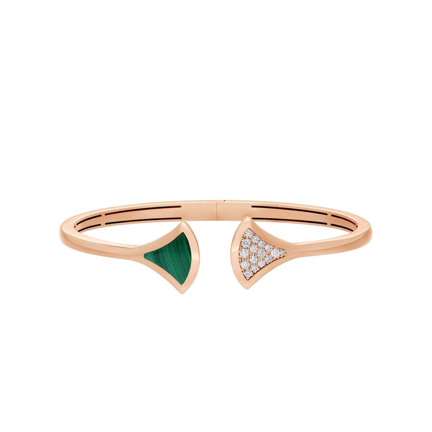 [LuckyStar]DREAM ARMBAND OFFEN MALACHIT ROTGOLD
