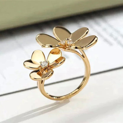 [LuckyStar]CLOVER COMOS GOLD DIAMANTRING