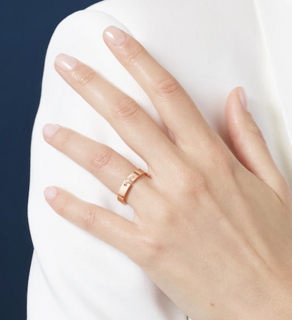 [LuckyStar]Alliance Liens Vidence Diamantring, 4 mm