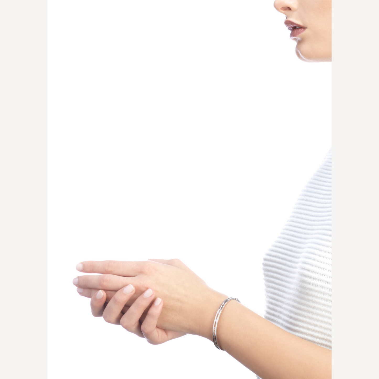 [LuckyStar]ZERO 1 SPIRAL LOGO SILBERARMBAND