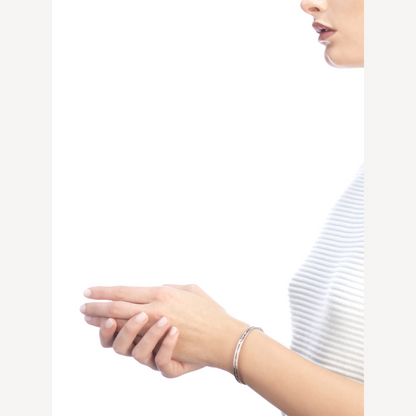 [LuckyStar]ZERO 1 SPIRAL LOGO SILBERARMBAND