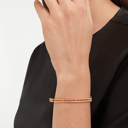 [LuckyStar]ZERO 1 SPIRAL LOGO ROSA GOLD ARMBAND