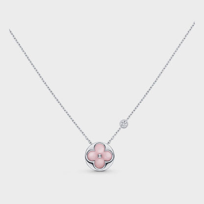 [LuckyStar]Silberarmband mit Sonnenmotiv, rosa Mops