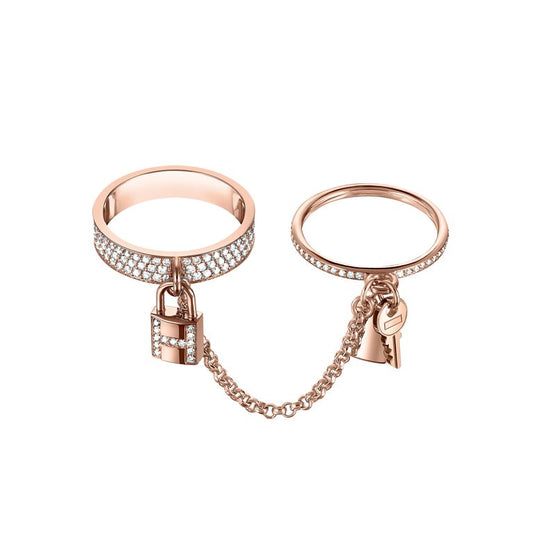 [LuckyStar]HM KELLY CLOCHETTE DOPPELRING MIT DIAMANTEN