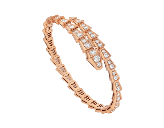 [LuckyStar]SERPENTI ARMBAND 6,8MM ROTGOLD DIAMANT 