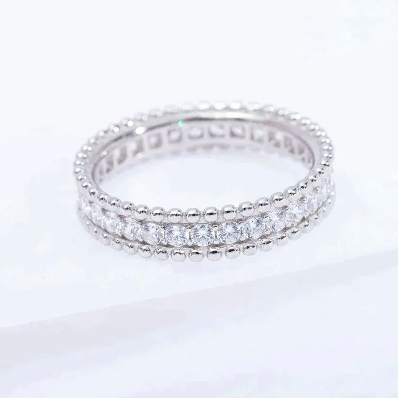 [LuckyStar]PERLEE DIAMANT SILBERRING