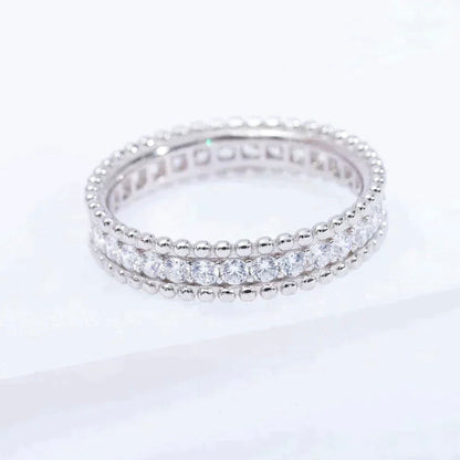 [LuckyStar]PERLEE DIAMANT SILBERRING