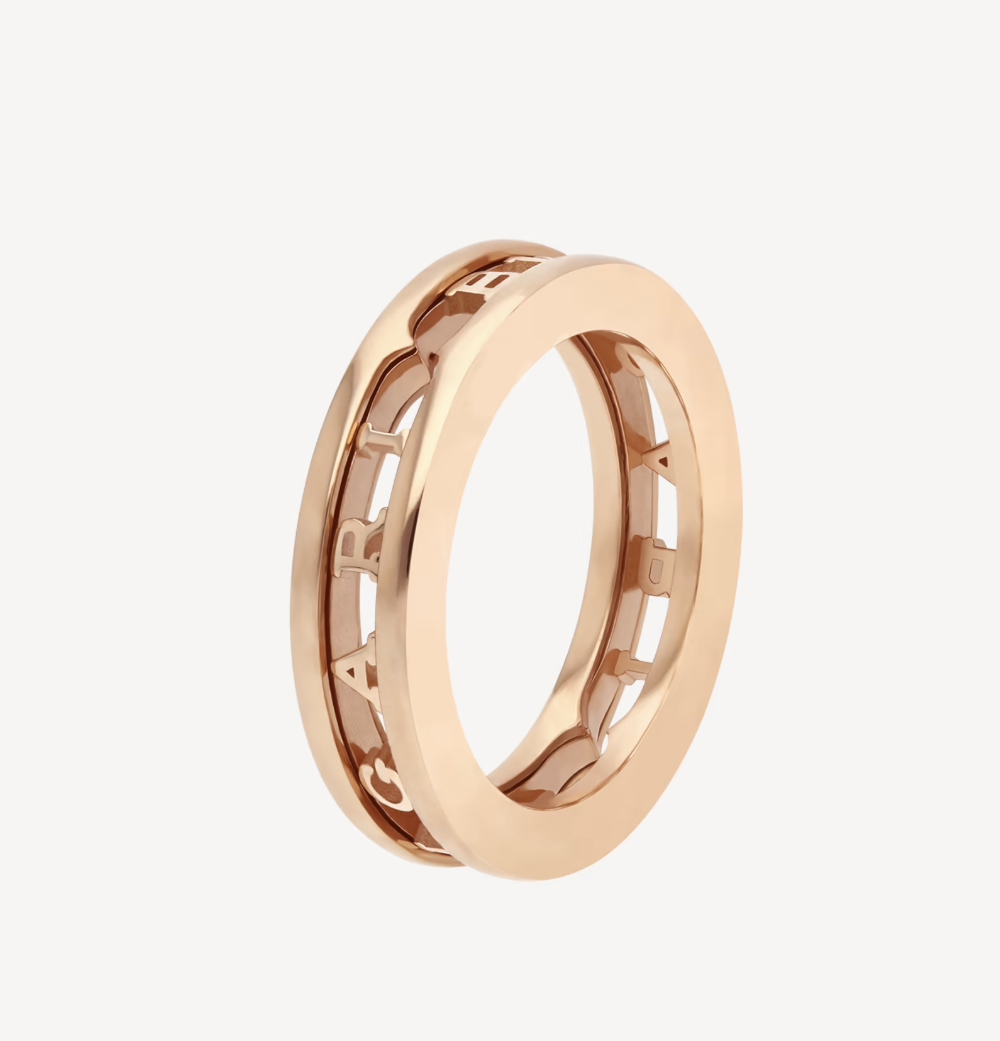 [LuckyStar]ZERO 1 ONE-BAND MIT DURCHBROCHENER LOGO-SPIRALRING