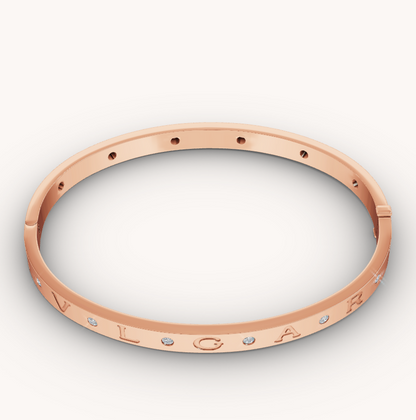 [LuckyStar]ZERO 1 ROSÉGOLD-ARMBAND MIT 12 DIAMANTEN