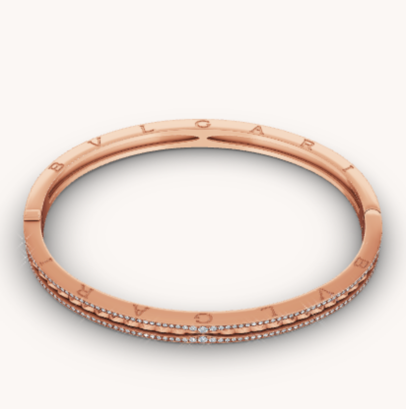 [LuckyStar]ZERO 1 SPIRAL- UND DIAMANT-ARMBAND AUS ROTGOLD