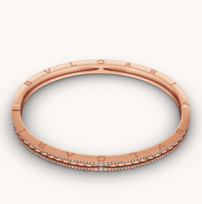 [LuckyStar]ZERO 1 SPIRAL- UND DIAMANT-ARMBAND AUS ROTGOLD