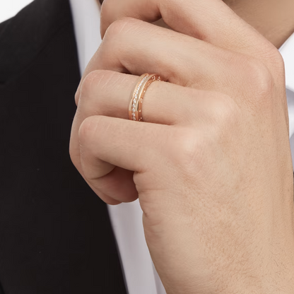 [LuckyStar]ZERO 1 EINBAND-RING MIT DIAMANTEN AUF DEM SPIRALRING