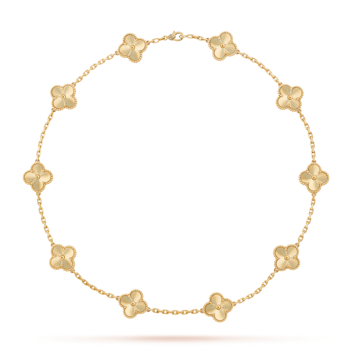 [LuckyStar]CLOVER 10 MOTIFS LASER NECKLACE