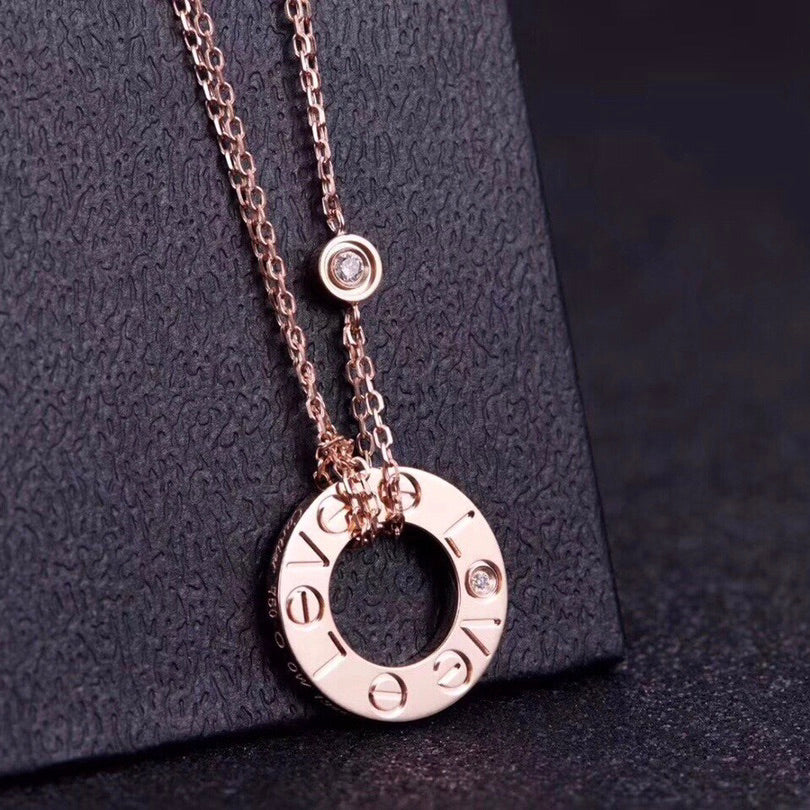 [LuckyStar] LIEBESKETTE 16MM 2 DIAMANTEN