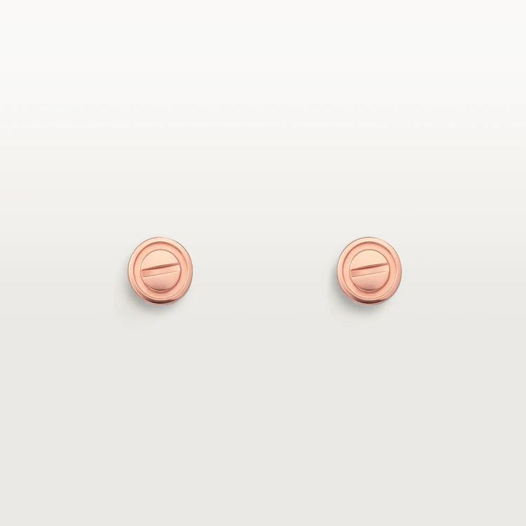 [LuckyStar] LIEBE OHRRINGE ROSA GOLD 10MM