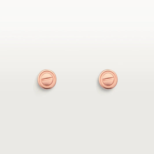 [LuckyStar] LIEBE OHRRINGE ROSA GOLD 10MM