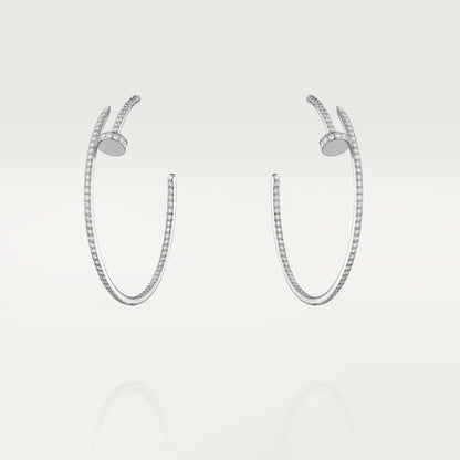 [LuckyStar]JUSTE OHRRINGE VOLLER DIAMANTEN 1,8 MM
