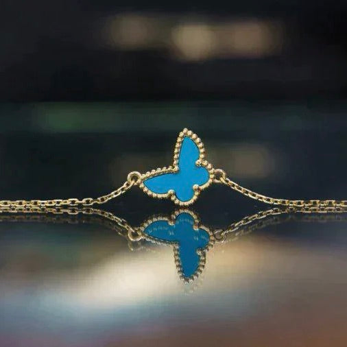 [LuckyStar] BUTTERFLY TÜRKIS SCHMETTERLINGSARMBAND