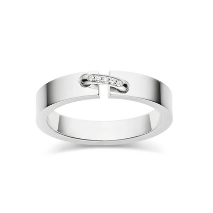 [LuckyStar]Alliance Liens Vidence Diamantring, 4 mm