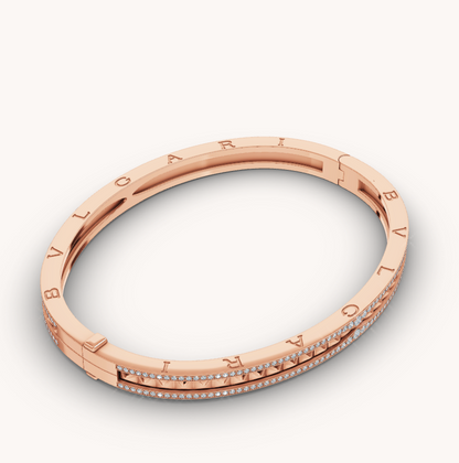 [LuckyStar]ZERO 1 SPIRAL- UND DIAMANT-ARMBAND AUS ROTGOLD