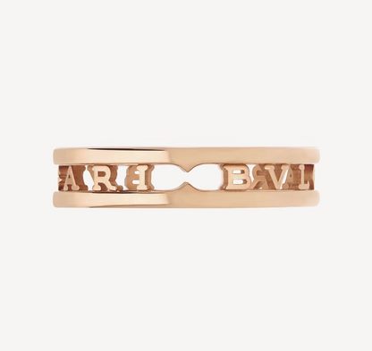 [LuckyStar]ZERO 1 ONE-BAND MIT DURCHBROCHENER LOGO-SPIRALRING