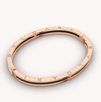 [LuckyStar]ZERO 1 ROSA GOLD MIT SCHWARZEM KERAMIKARMBAND