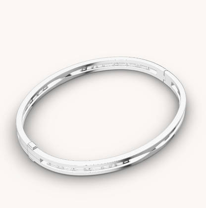 [LuckyStar]ZERO 1 SPIRAL LOGO SILBERARMBAND