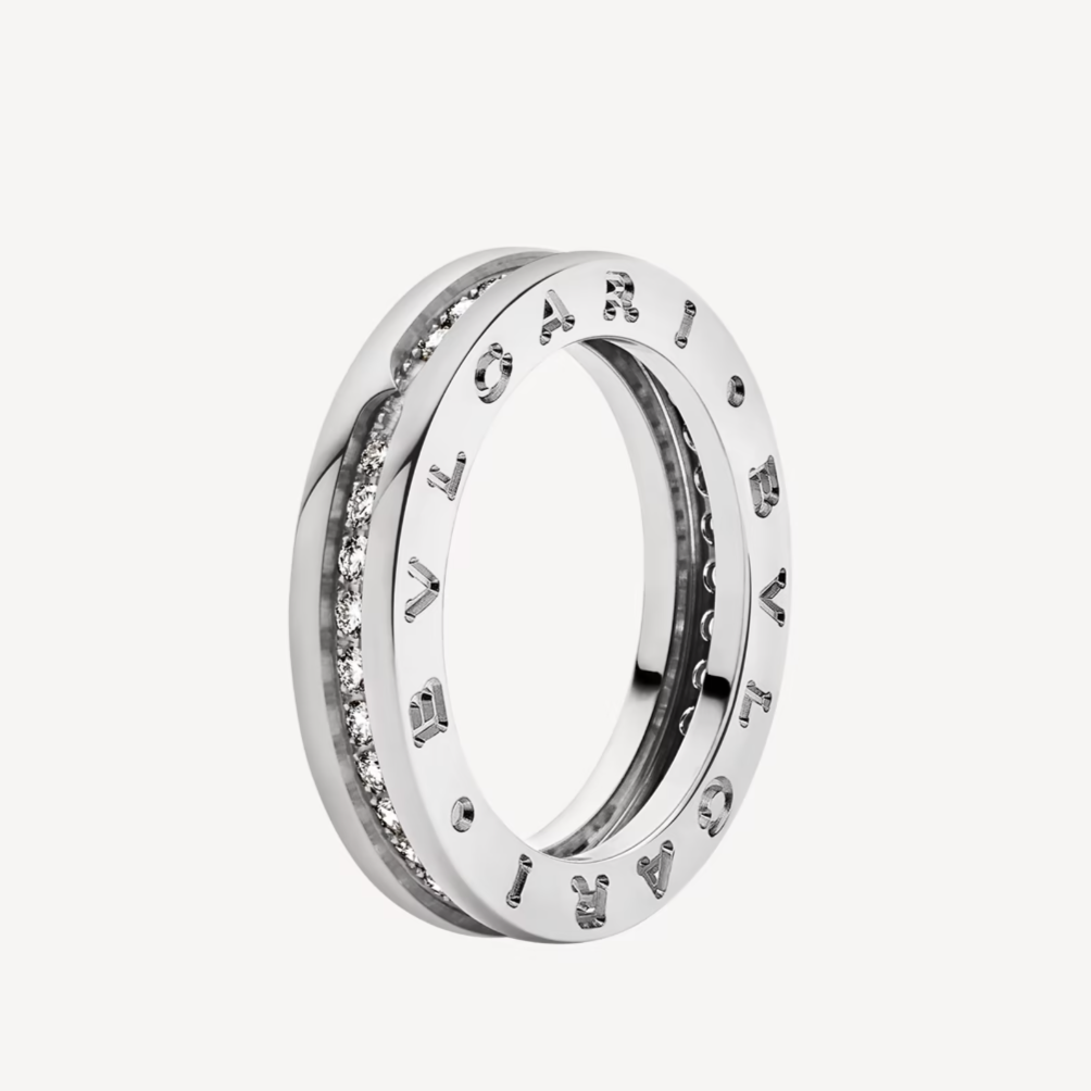 [LuckyStar]ZERO 1 EINBAND-RING MIT DIAMANTEN AUF DEM SPIRALRING