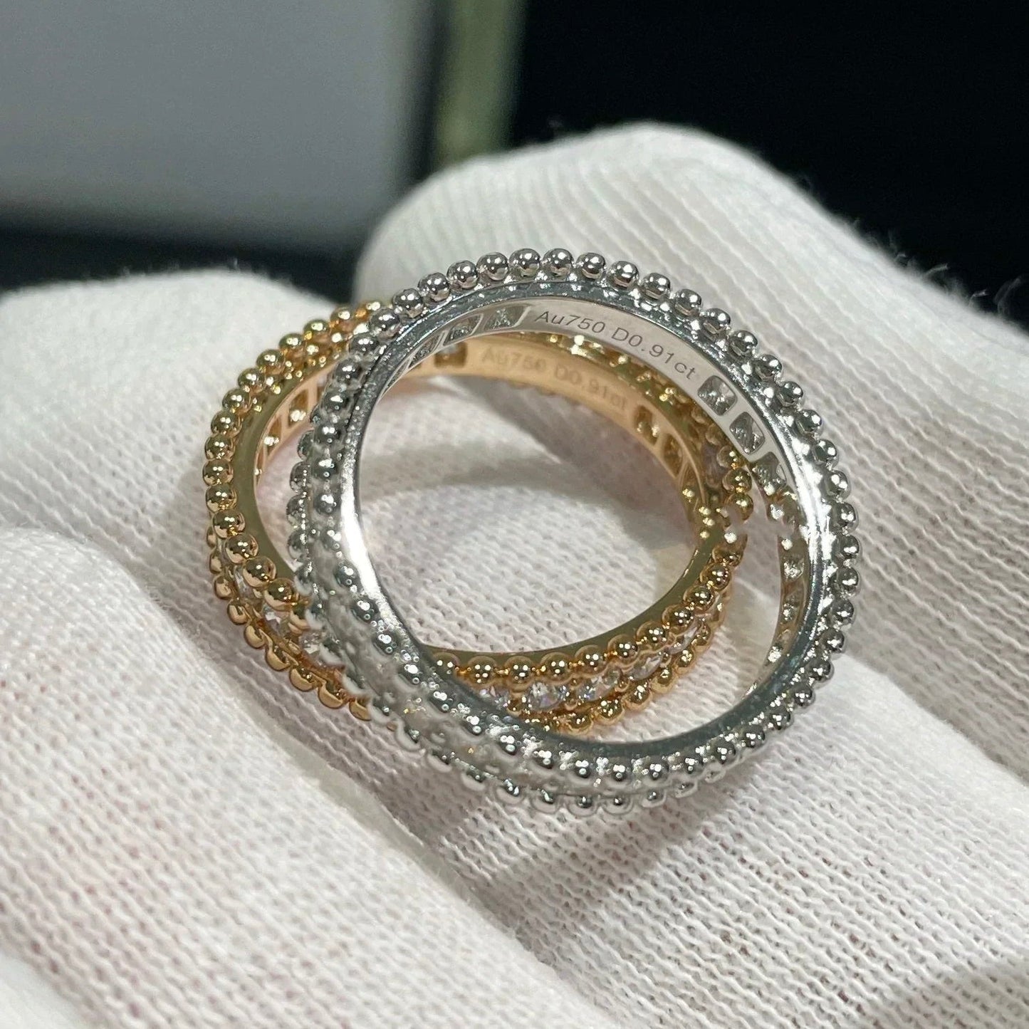 [LuckyStar]PERLEE DIAMANT SILBERRING