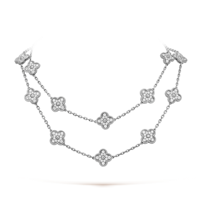 [LuckyStar]CLOVER 20 MOTIFS DIAMOND SILVER
