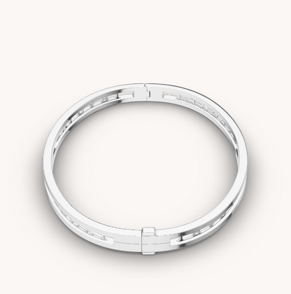 [LuckyStar]ZERO 1 SPIRAL LOGO SILBERARMBAND