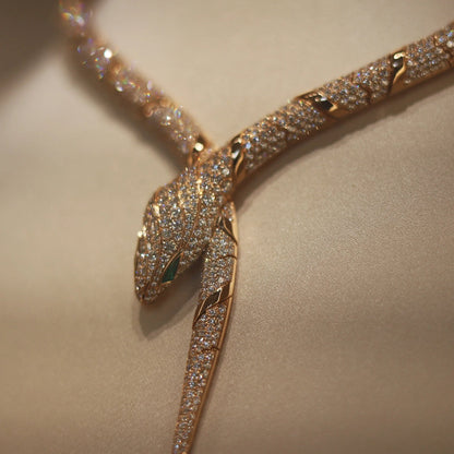 [LuckyStar]HAUTE COUTURE GOLD SERPENTI NECKLACE