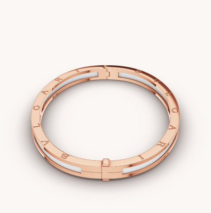 [LuckyStar]ZERO 1 ROSA GOLD MIT WEISSEM KERAMIKARMBAND