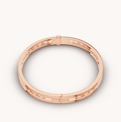 [LuckyStar]ZERO 1 SPIRAL LOGO ROSA GOLD ARMBAND