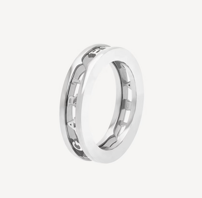 [LuckyStar]ZERO 1 ONE-BAND MIT DURCHBROCHENER LOGO-SPIRALRING
