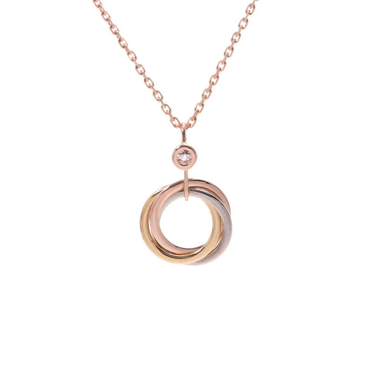 [LuckyStar]TRINITY SILBER GOLD ROSA GOLD HALSKETTE