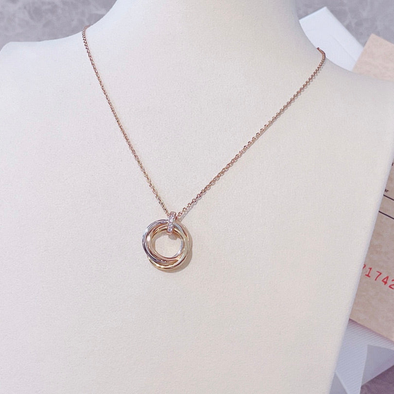 [LuckyStar]TRINITY HALSKETTE GOLD DIAMANTEN
