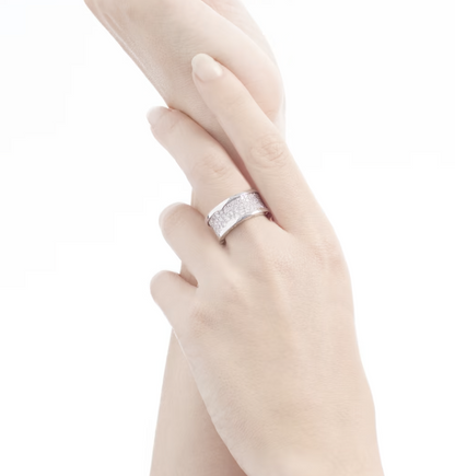 [LuckyStar]ZERO 1 MIT DIAMANTEN AUF DEM SPIRALRING