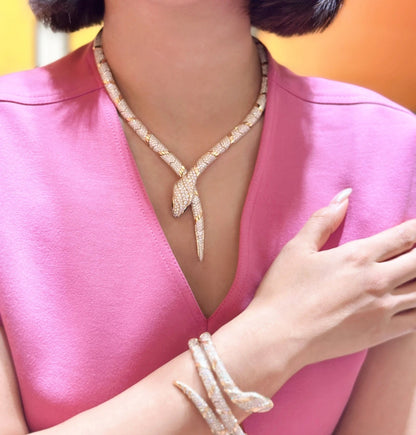 [LuckyStar]HAUTE COUTURE GOLD SERPENTI NECKLACE