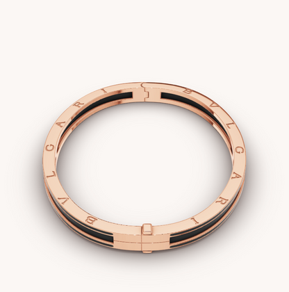 [LuckyStar]ZERO 1 ROSA GOLD MIT MATTSCHWARZEM KERAMIKARMBAND