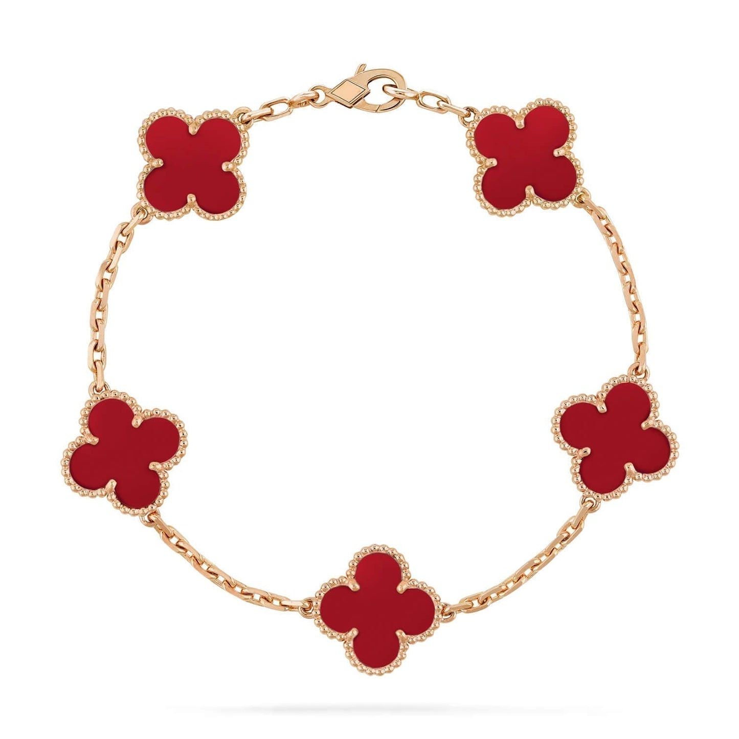 [LuckyStar]CLOVER 5 MOTIVE ROTER ACHAT ARMBAND 