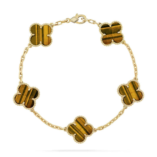 [LuckyStar]CLOVER 5 MOTIVE TIGERAUGE ARMBAND 