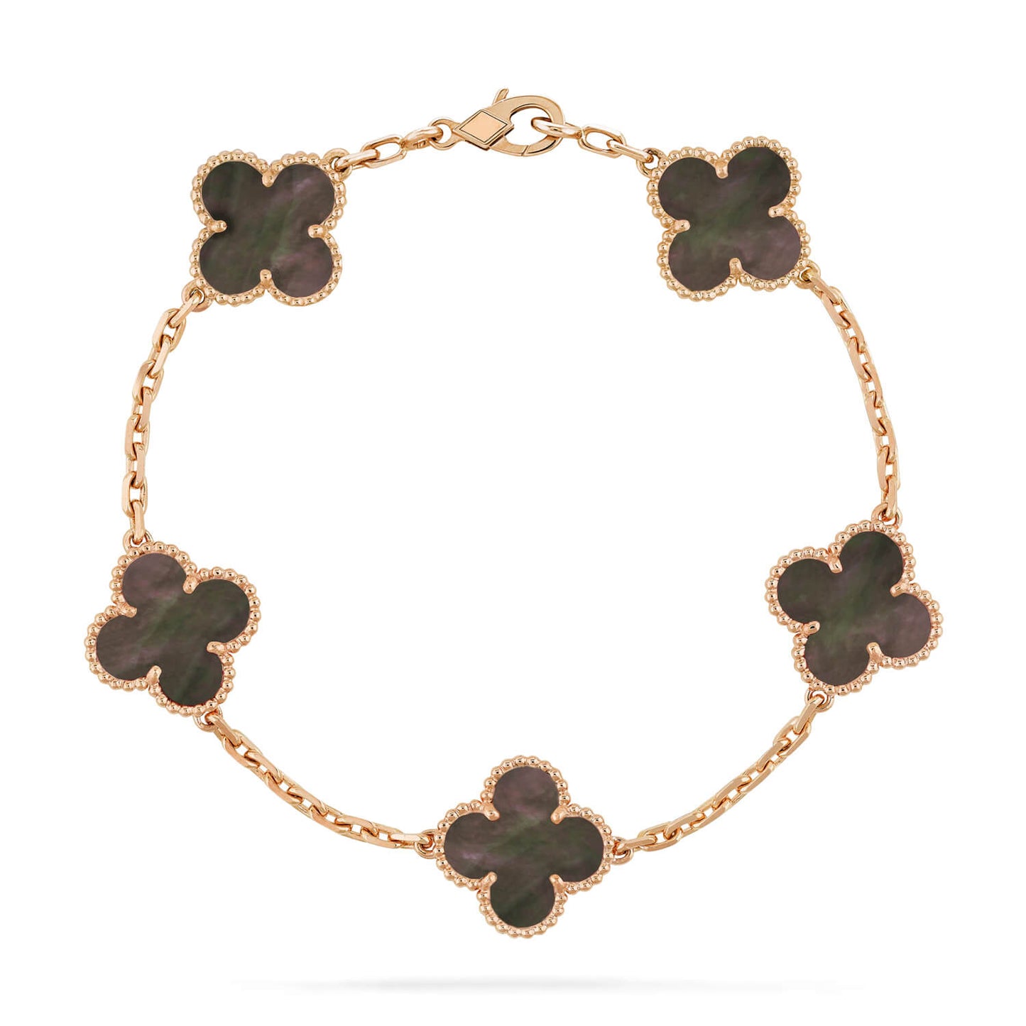 [LuckyStar]CLOVER 5 MOTIV GRAU MOP ARMBAND