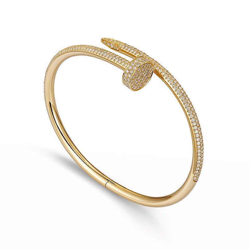 [LuckyStar]JUSTE-ARMBAND, 3,5 MM, ALLE DIAMANTEN