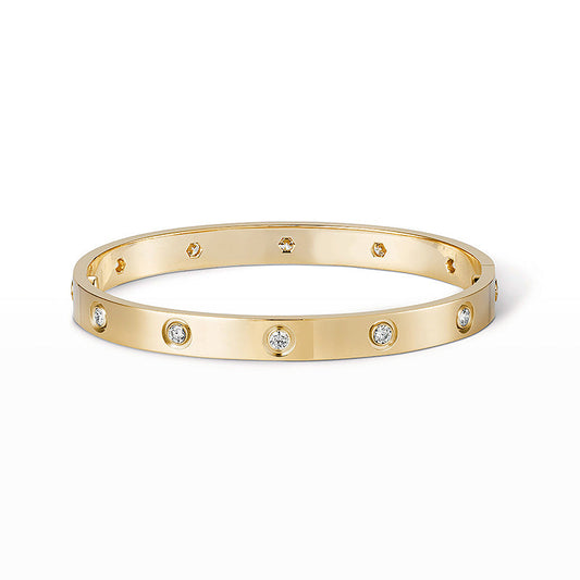 [LuckyStar]Liebesarmband 6,1 mm 10 Diamanten