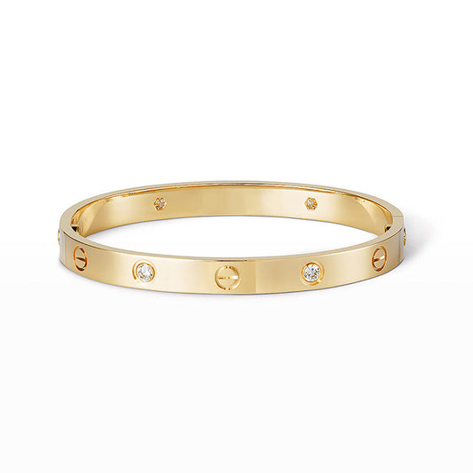 [LuckyStar] LIEBESARMBAND 6,1 MM 4 DIAMANTEN 