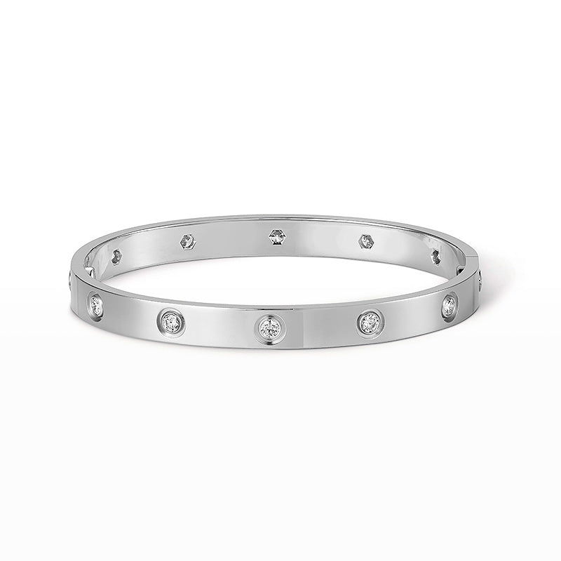 [LuckyStar]Liebesarmband 6,1 mm 10 Diamanten