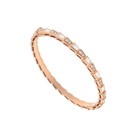 [LuckyStar]SERPENTI ARMBAND ROTGOLD MOP DIAMANT 
